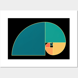 Fibonacci Spiral Posters and Art